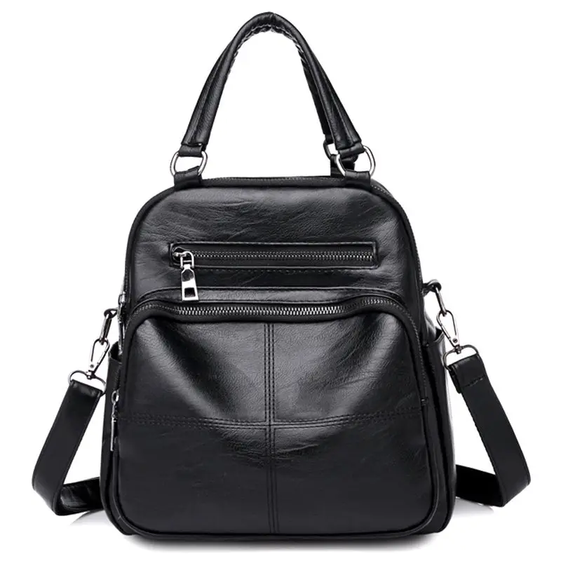 

New Fashion Woman Backpack Leather Brands Female Backpacks High Quality Schoolbag Backpack Elegant