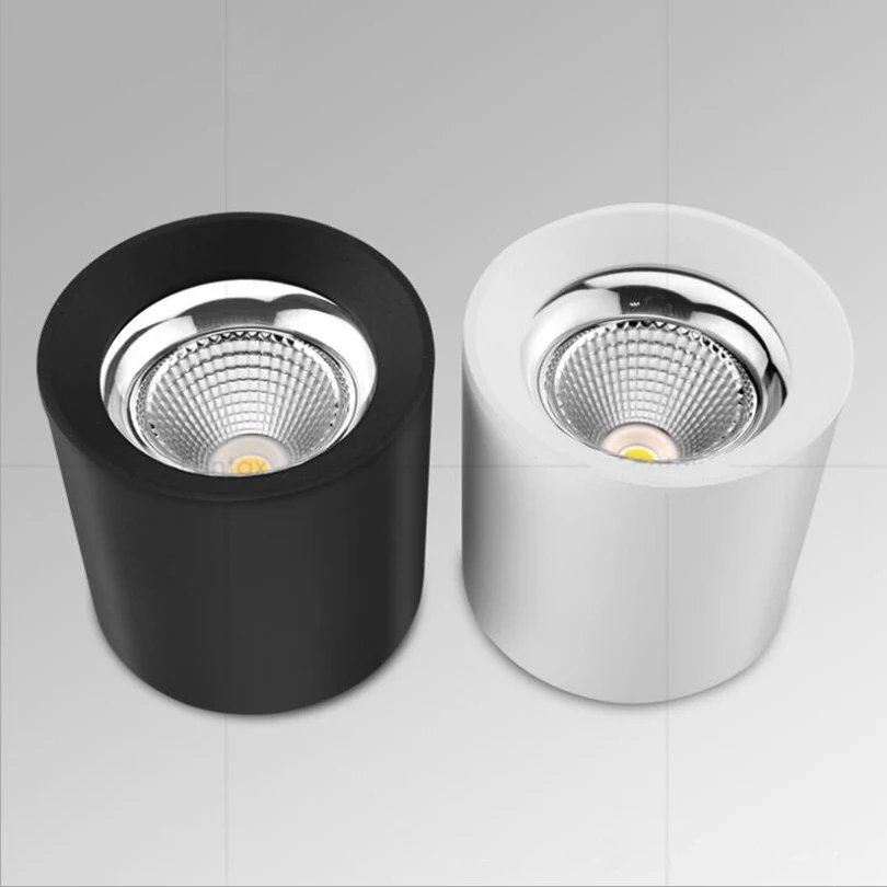 

10PCS Dimmable LED Downlight COB 10W 15W 25W AC85-265V Surface Mounted LED Ceiling Lamps COB Spot Light
