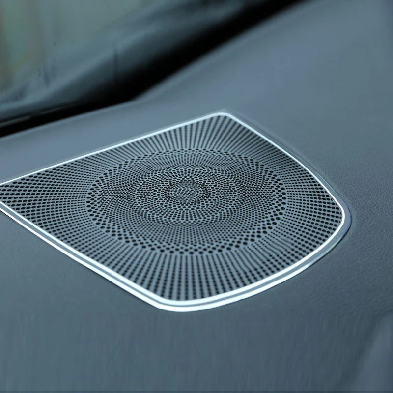 1 шт. алюминиевый дизайн burmester приборная панель динамик CoverTrim Автомобильная