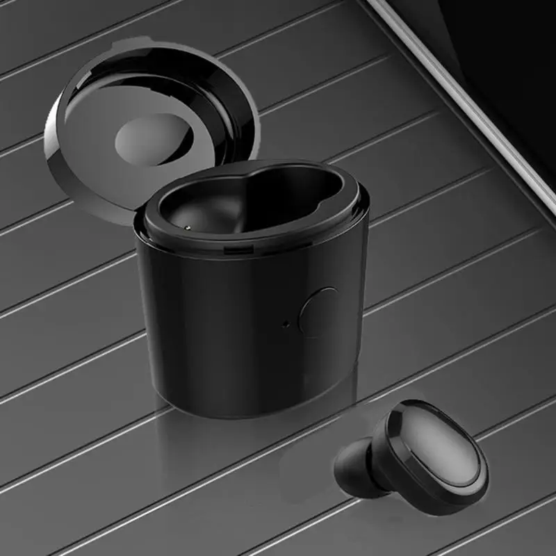 ALLOYSEED Single Bluetooth 4 1 Headphone Wireless Earphone Mini Invisible Earpiece In ear Business Earbud Earphone with Mic Case