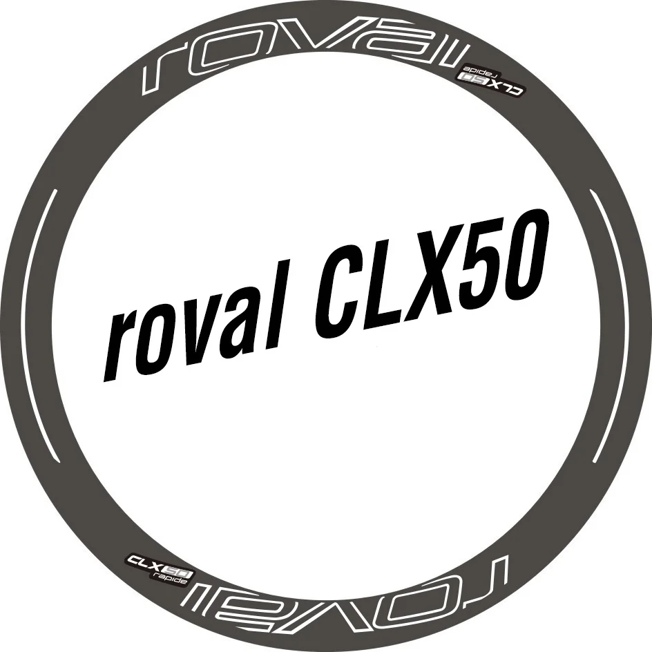 

Two Wheel Set Stickers for Roval CLX 50 CLX50 Rim / Disc Brake Water Proof Sticker for Road Bike Bicycle Race Cycling Decals