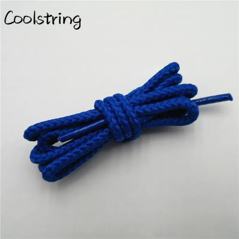 Coolstring 1 Pair Solid Color Round Shoe Laces Unisex Casual Shoelaces Sneakers Shoestring For Canvas Shoes Martin Boots Laces