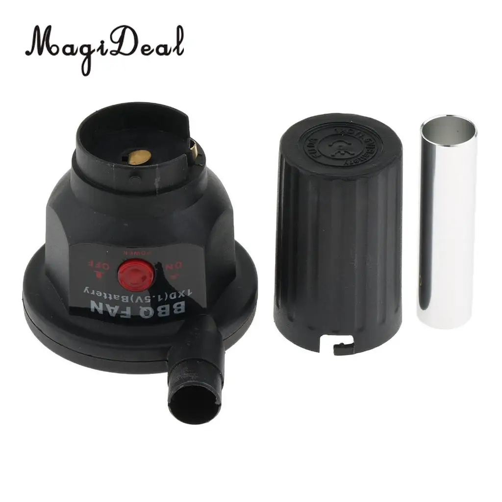 MagiDeal Barbecue Blower Fire Bellows Tool Outdoor BBQ Battery Powered