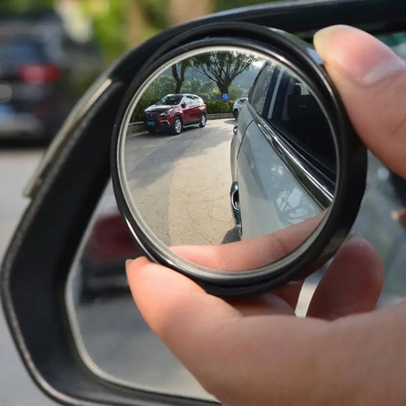 

1pc Vehicle 360 Degree Rotation Car Blind Spot Mirror Wide Angle Round Convex Mirror Universal Car Driving Reversing Aid Mirror