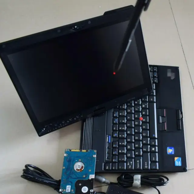 Best Offers used computer auto diagnostic laptop thinkpad x201 tablet i7 4g touch screen second hand with battery for mb c4 c5 for bmw icom