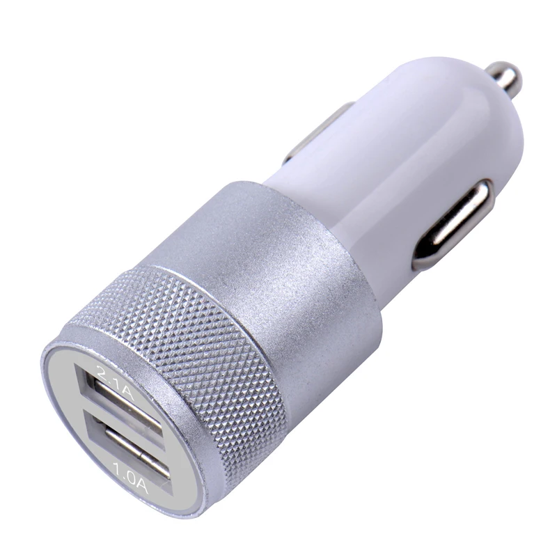 Автомобильное зарядное устройство USB 5V 3.1A мини двойной 2 порта адаптер для