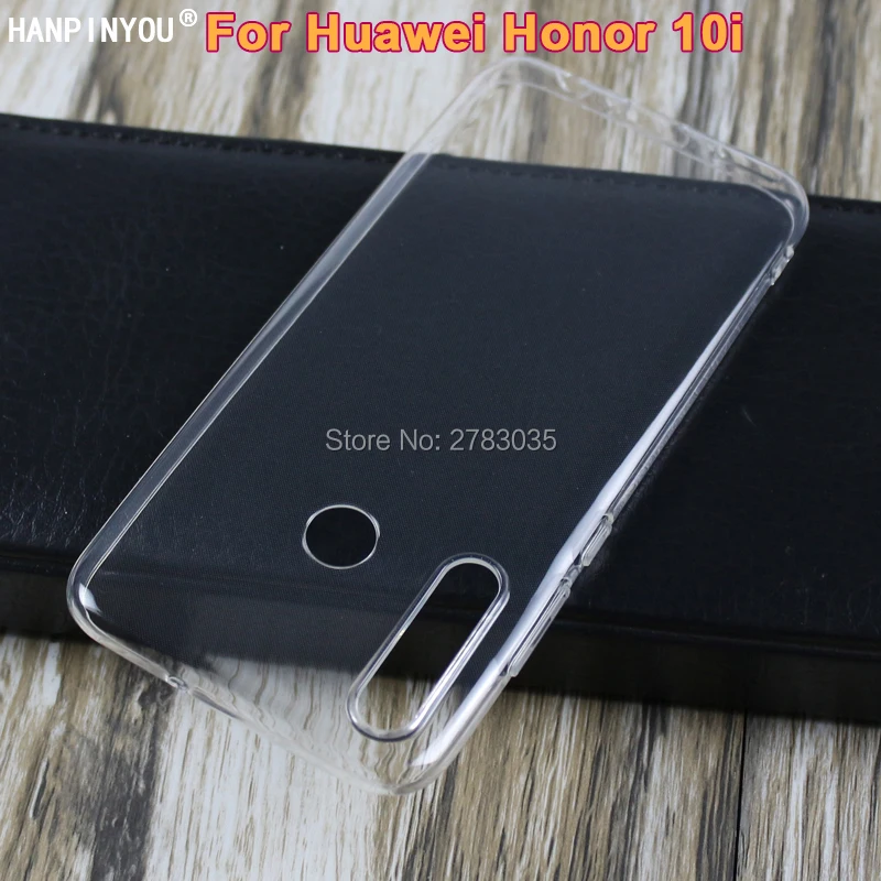 

For Huawei Honor 10i 6.21" Slim Crystal Clear Transparent Soft TPU Back Case Protection Skin Camera Protect Cover