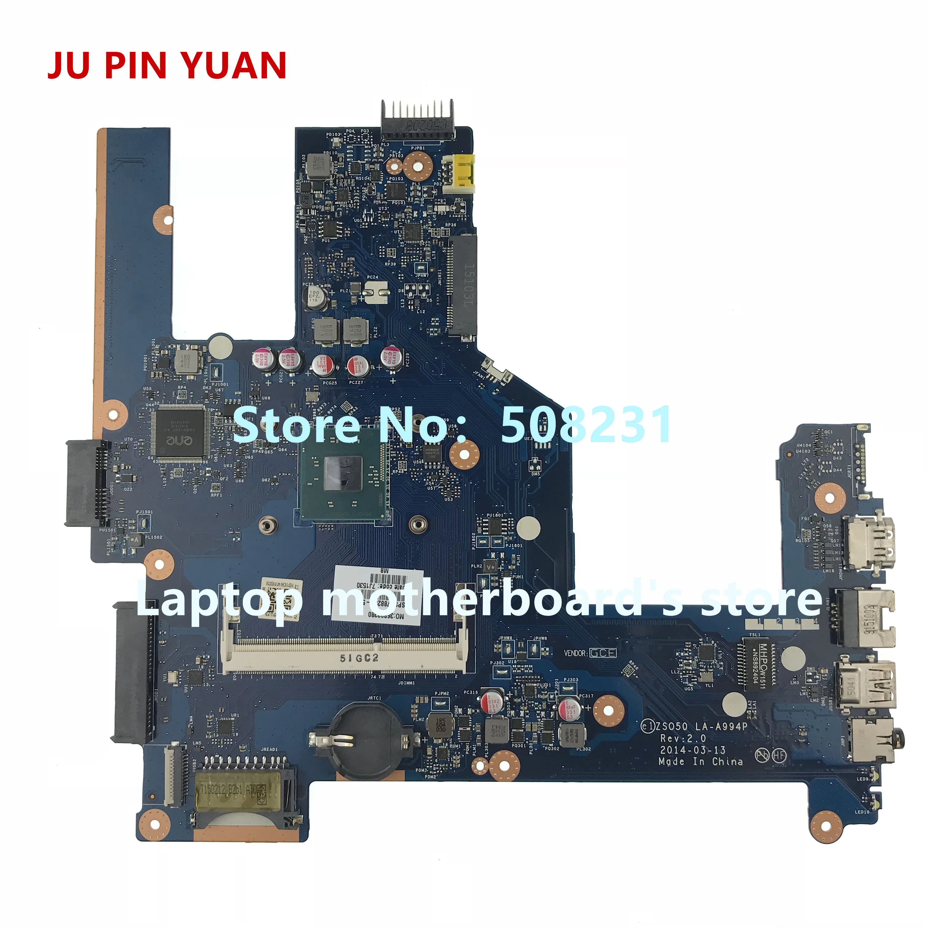 

788289-501 788289-001 ZSO50 LA-A994P Laptop Motherboard For HP 250 G3 15-R 15T-R NOTEBOOK PC Fully Tested