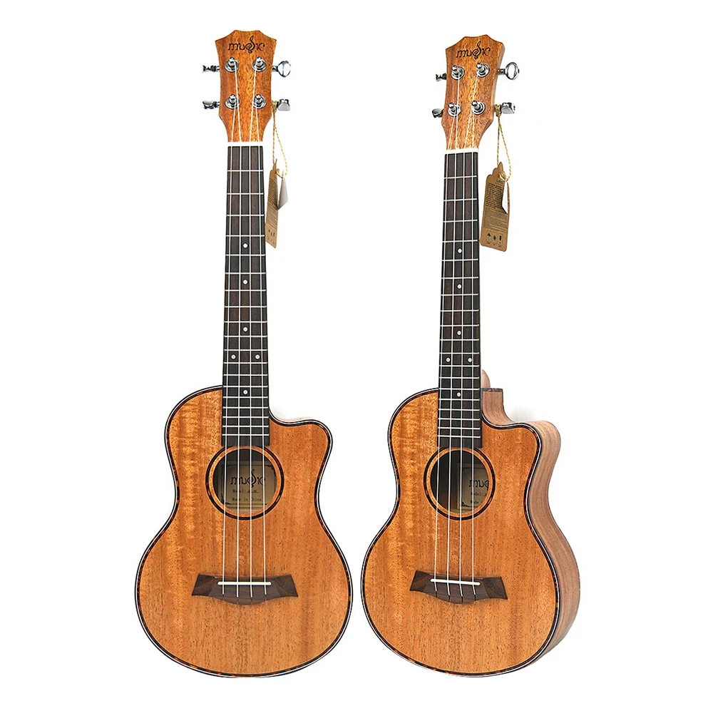 Tenor Acoustic 26 дюймов Гавайские гитары 4 струны для путешествий дерево красное