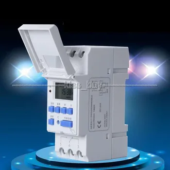 

TTHC15A DC 12V 16A Microcomputer Weekly Programmable Digital LCD TIMER SWITCH Time Relay Control Din Rail CLOCK