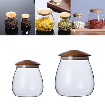 

400ml/800ml Home Glass Storage Box Seal Lid Tea Food Canister Kitchen Containers Jars Box Food Storage Organizing
