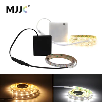 

4AA LED Tape Battery Operated 50CM 1M 2M 3M 4M 5M LED Strip Waterproof SMD2835 Stripe for Living Room Decoration Cold Warm White