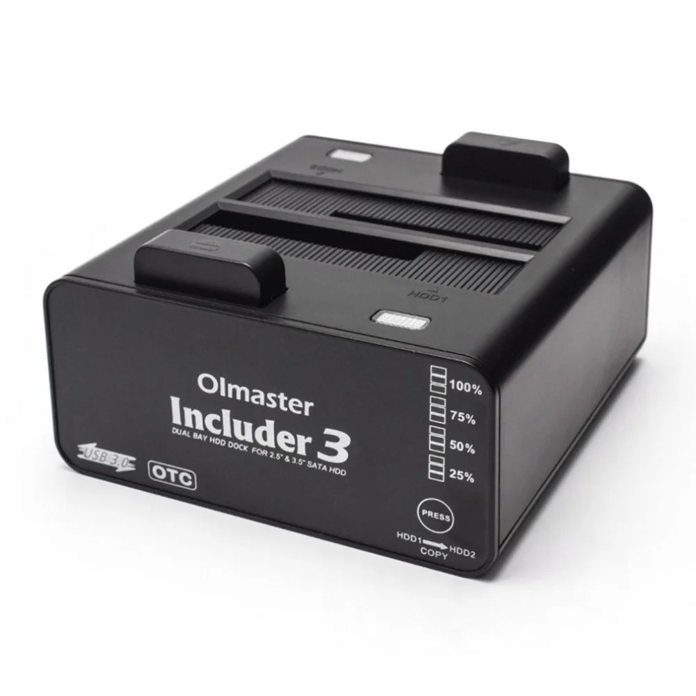 OIMASTER США Plug Dual Bay HDD док станция компактный внешний жесткий диск для 2 5 дюймов 3 SATA