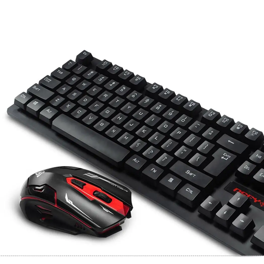 

Durable Sensitive Induction Wireless Keyboard Mouse Set Windows XP/7/10 Gaming Keyboard USB 10m Mouse
