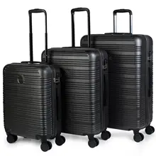 Итака Exe модель Set 3 Чемоданы De путешествия Rigidas тележка 55/65/75 см ABS Регулируемая ручка, 4X2 поворотные механизмы колес, ручки замка