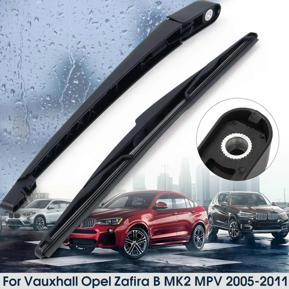 

2pcs Rear Window Windshield Wiper Blade + Window Windscreen Wipers Arm For VAUXHALL OPEL ZAFIRA B MK 2 MPV 2005-2011