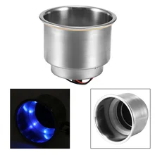 1 шт. синий 8 светодиодный светильник встраиваемый для авто для морского катера автомобиля подстаканник из нержавеющей стали держатель для напитков