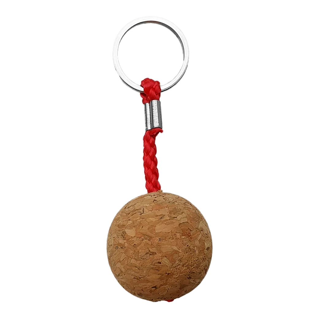 

Safety 35mm Floating Cork Keyring Single Ball Key Ring Keychain Marine Sailing Boating Kayak Canoe Accessories