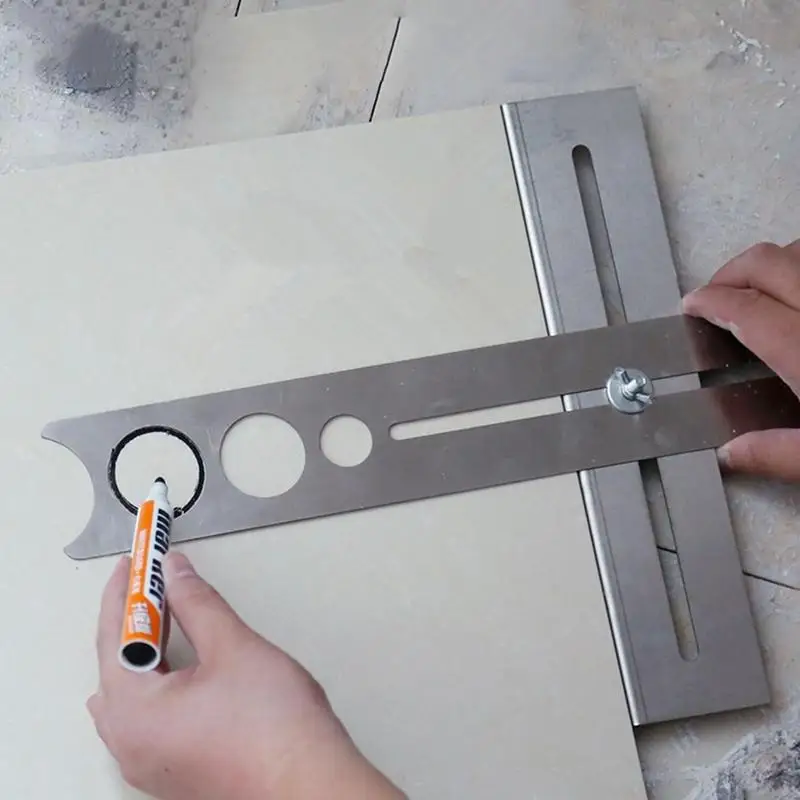 1Pcs Perforated Faucet Glass Hole Tile Wall Tile Floor Tile Puncher Universal Multi-Function Measuring Tester