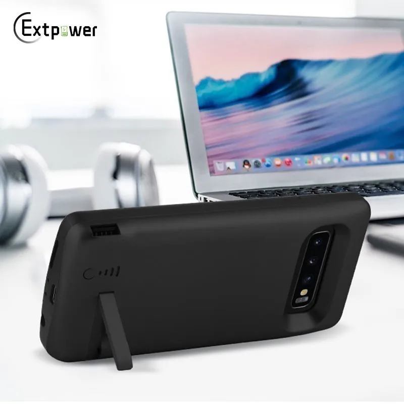 

For Samsung Galaxy S10 Plus Battery Case 6000mAh External Portable Charging Power Bank For Samsung Galaxy S10e With Kickstand