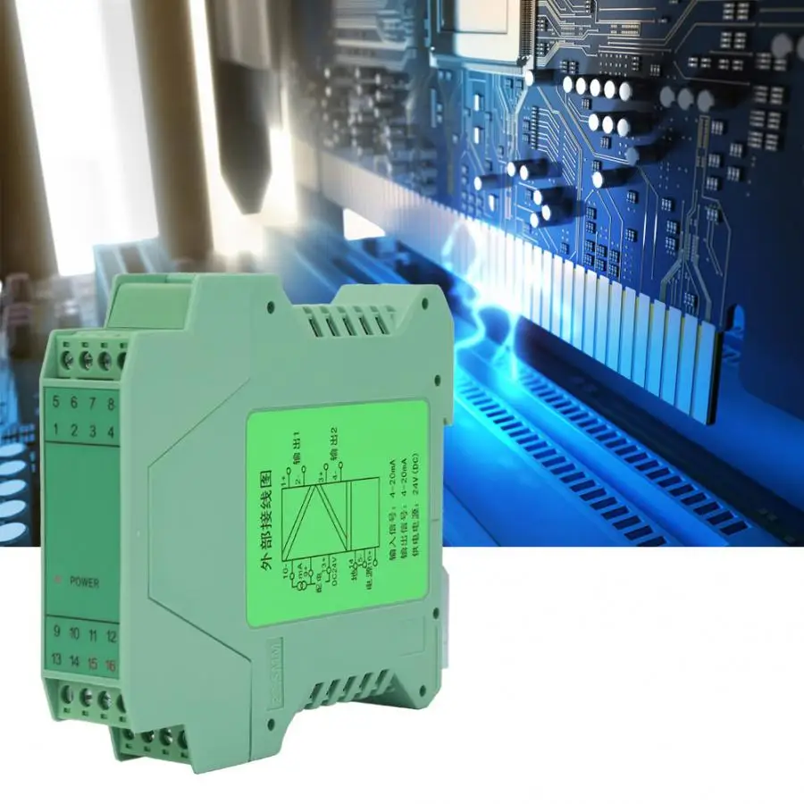 

transformers 4-20mA to 0-20mA Signal Isolation Transmitter Signal Distributor Current Transmitter power transformer