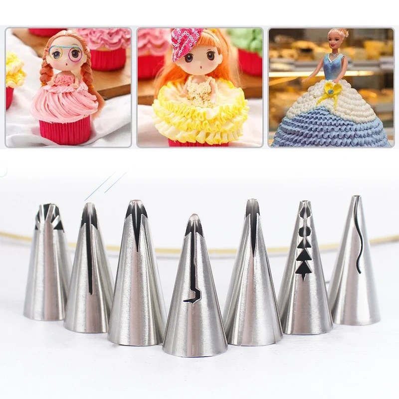 

Skirt Nozzles Pastry Cake Decoration 1PC Wedding Pastry Decorating Puff Bakeware Cake Nozzles High Quality Hot Sale Baking Tools