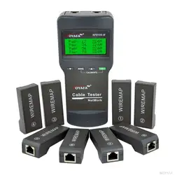 Новый NF8108-M сетевой кабель метр тестер Длина 8 ведомых Cat5E/6E UTP STP CAT5 RJ45 для измерения сетевой кабель Длина