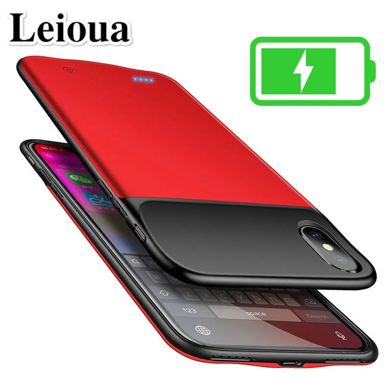 

Leioua Battery Charger Case For 3200mah Iphone 6 6s 7 8 X 10 Xs Max Xr Power Charging Case 4000mah For Iphone 6 6s 7 8 Plus