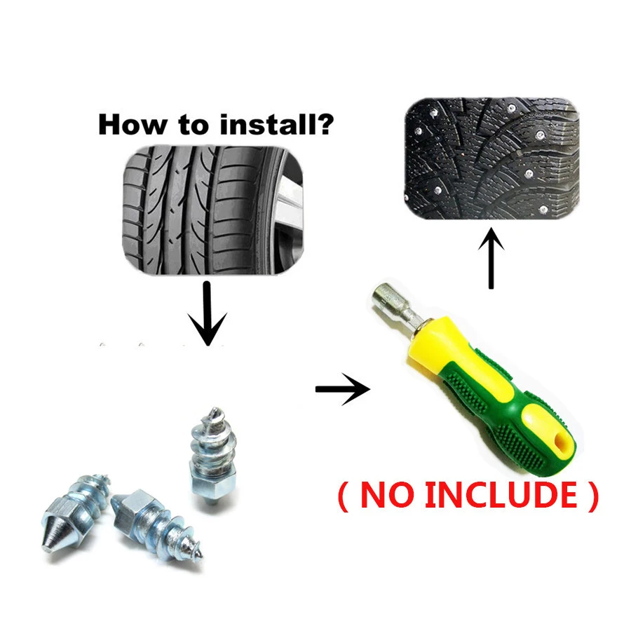 Tire Studs Anti Skid 50pcs/lot Car Tire Spikes Anti-slip Studs for Winter