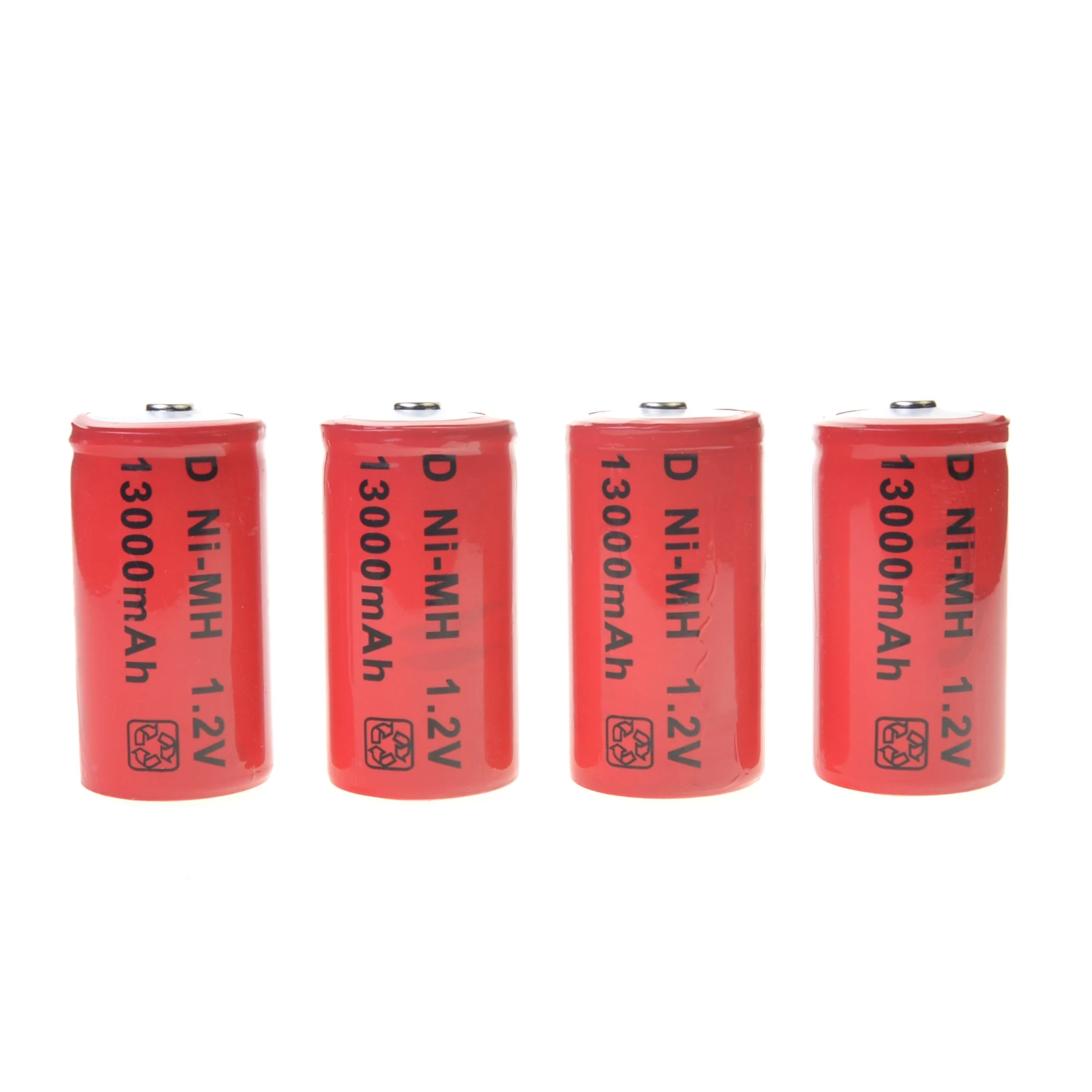 4 шт D размер 13000mAh 1,2 V Вольт ni-mh аккумуляторная батарея красная батарея LR20 США