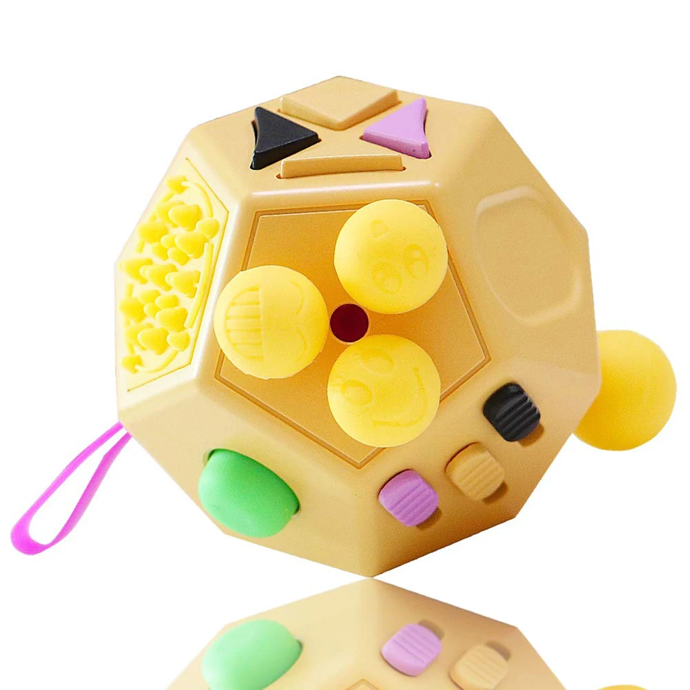 

12 Side New Fashion Cube Anti Stress Cube Fidget Toy Stress and Anxiety Relief Depression Anti Cube for Children and Adults
