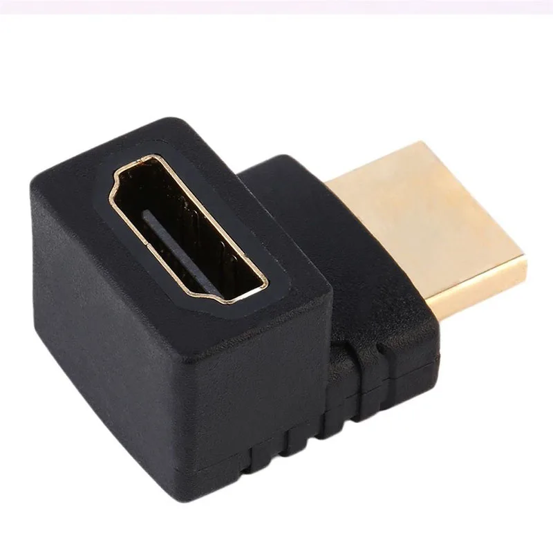 1 пара/2 шт. HDMI кабель адаптер конвертер 90 градусов + 270 правый угол папа к Женский