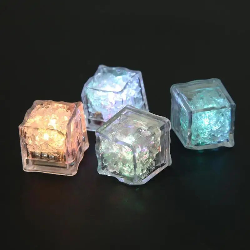 12 шт. Светодиодная лампа кубики льда NeonParty DIY Красочные стетящиеся волосы Prop