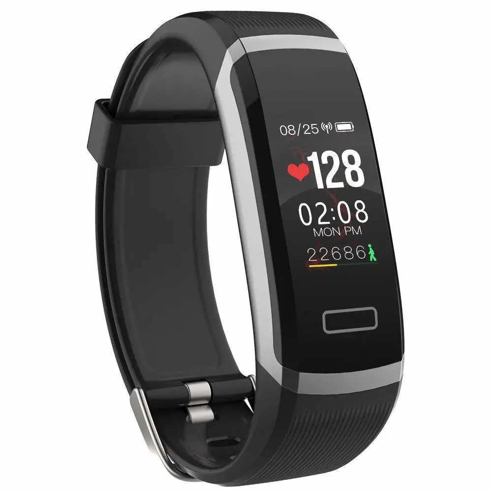 

GT101 Smart Band 0.96" Color Screen Smart Bracelet Dynamic Real-time Heart Rate Monitor Sport Waterproof Watch & Stopwatch