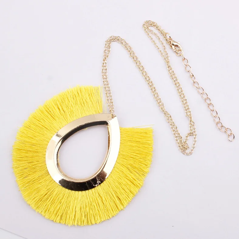 Women Charm Vintage Ethnic Tassel Pendant Necklace Choker Long Sweater Chain Women Charm Vintage Ethnic Tassel Pendant Necklace Choker Long Sweater Chain