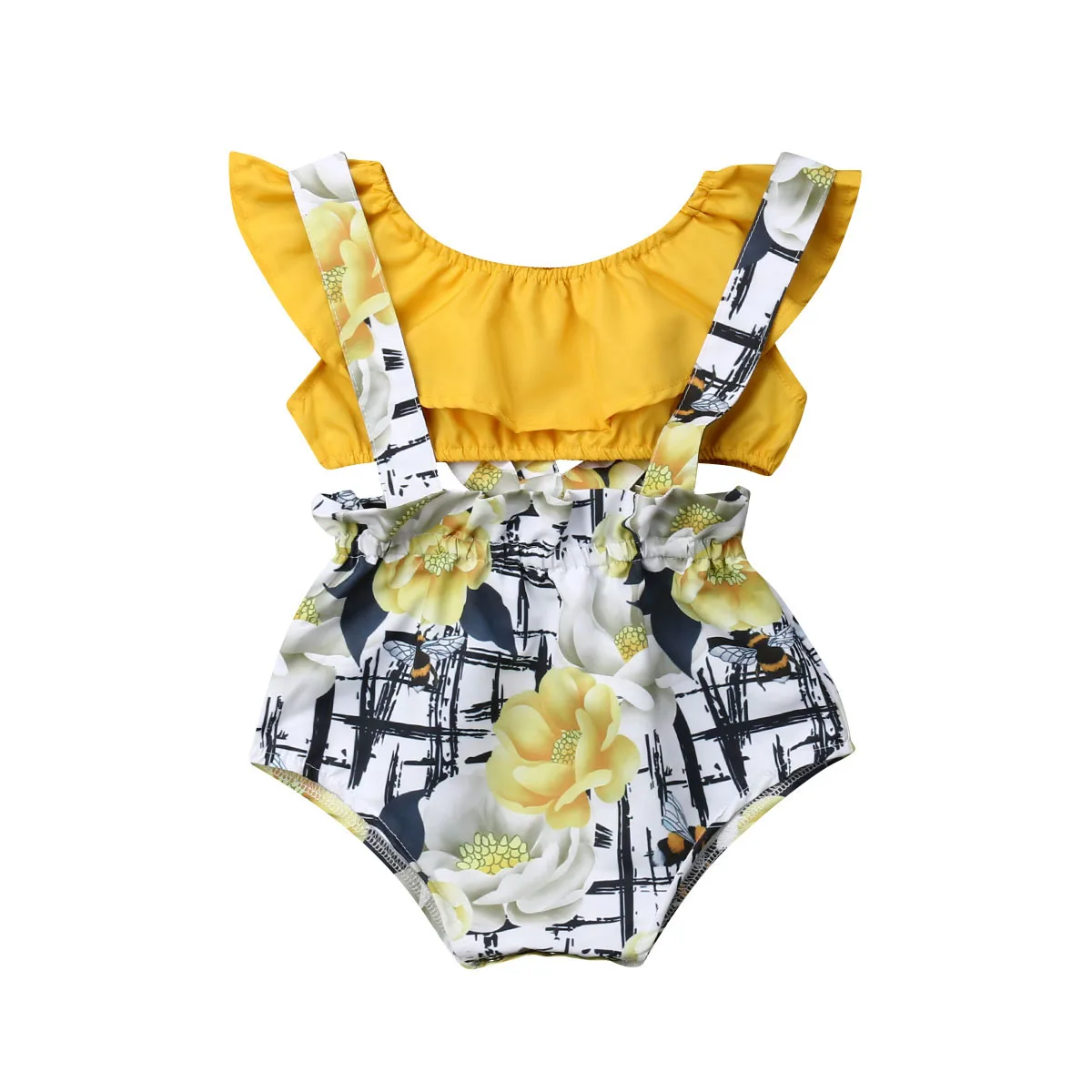 2019 Boutique girl clothes Newborn Kids Baby Girls Floral Tube Top