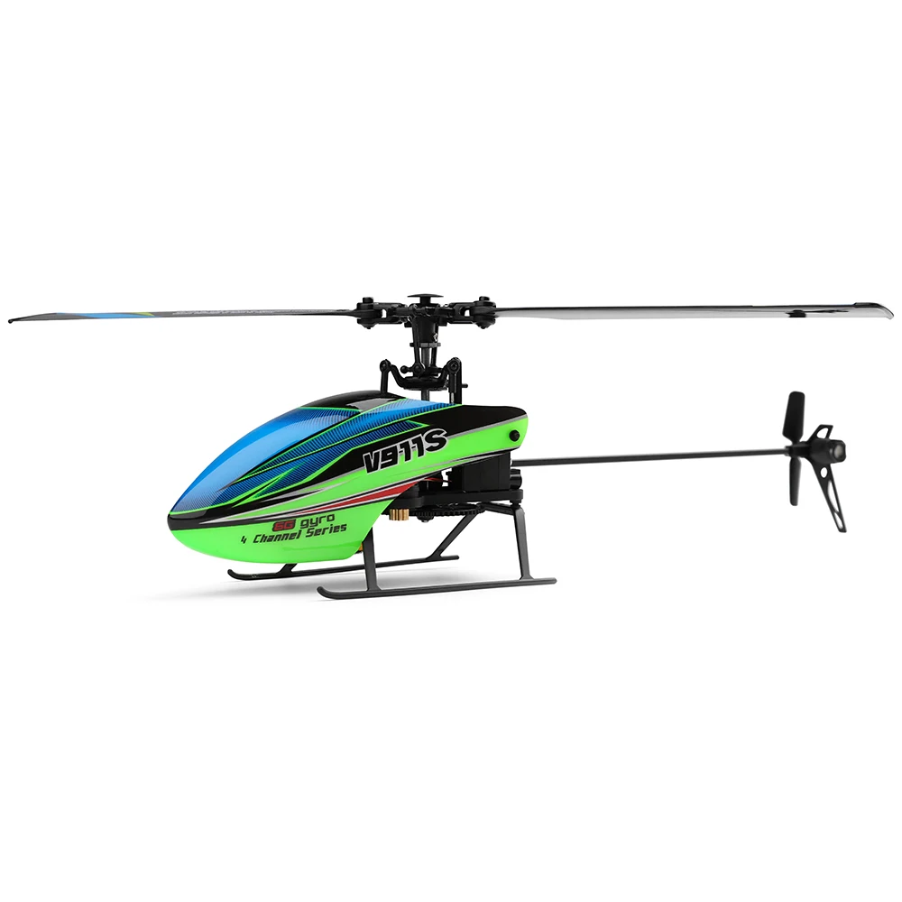 WLtoys V911S RC беспилотные вертолеты Дрон 2,4G 4CH 6-Aixs Gyro Flybarless RC вертолет Дроны с наведением средней точки настройки RTF