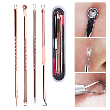 

4Pcs Black Head Remover Cleaning Tool Acne Blemish Needle Pimple Spot Extractor