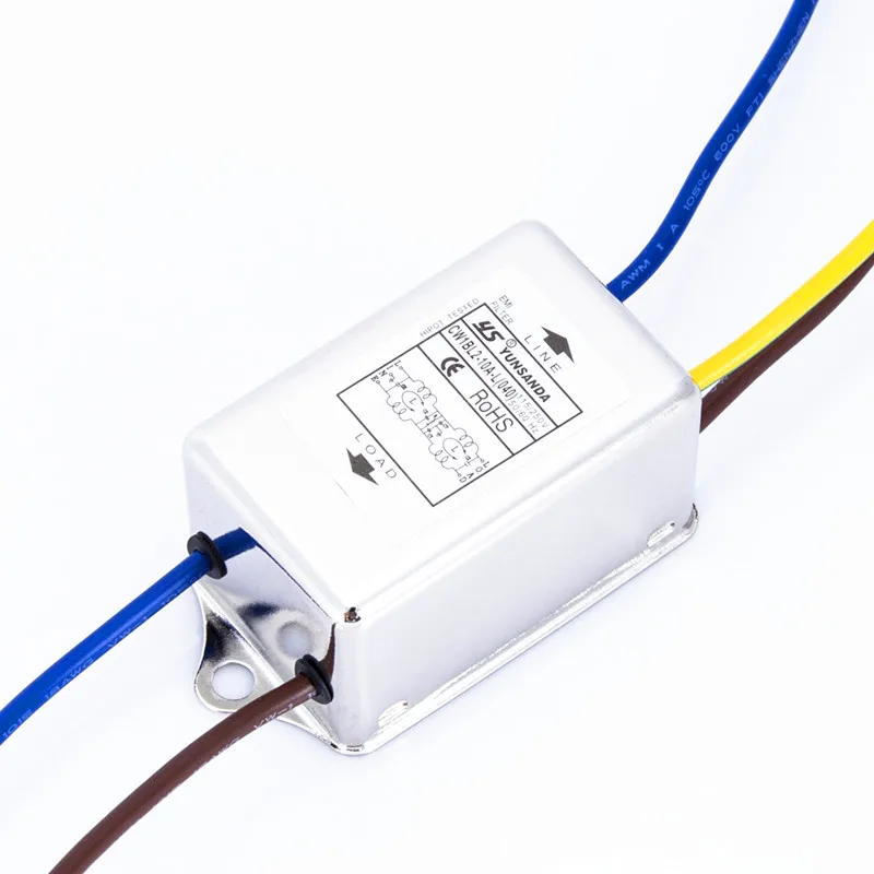Фильтр электромагнитной защиты EMI 10a 115/250 В фоторазъем 10A фильтр EMI|Соединители| |