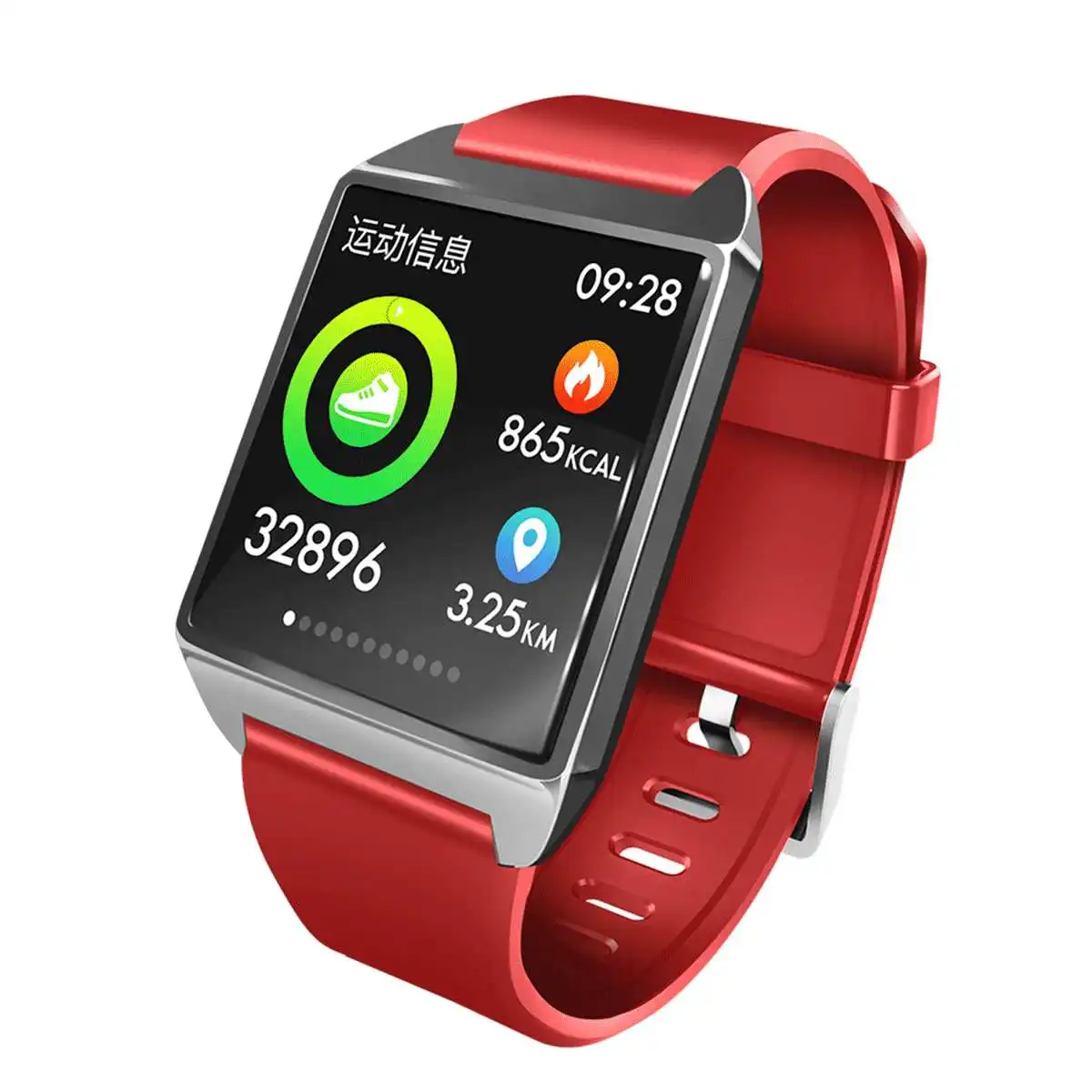 W2 1.3'' IPS Color Screen Smart Watch IP68 Heart Rate Waterproof Blood Pressure Fitness Exercise Bracelet Smartwatch Men Women