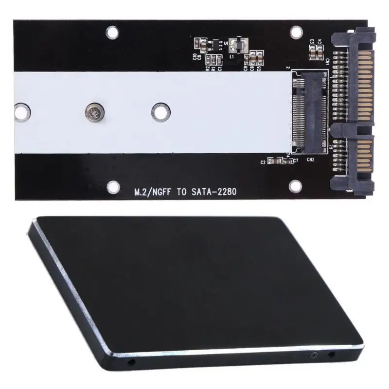 B Ключ M.2 NGFF SSD на 2.5in адаптер SATA конвертер карты 2230-2280 |