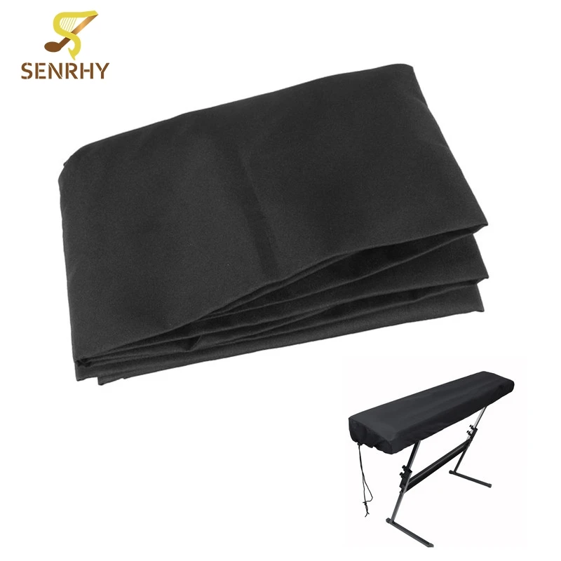 

Black 61-Key Electronic Piano Cover Piano Dustproof Lamination Cloth Piano Keyboard Dust Sheet Cleaning Cloth Piano Accessories