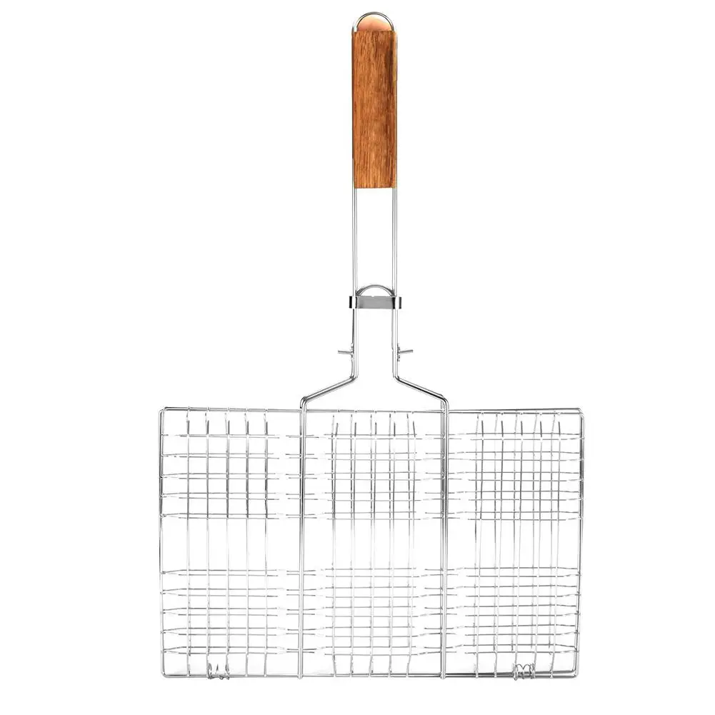 

Hamburger Barbecue Wire Meshes BBQ Net Clip Meat Fishes Outdoor Barbecue Grill Tools Kitchen Accessories