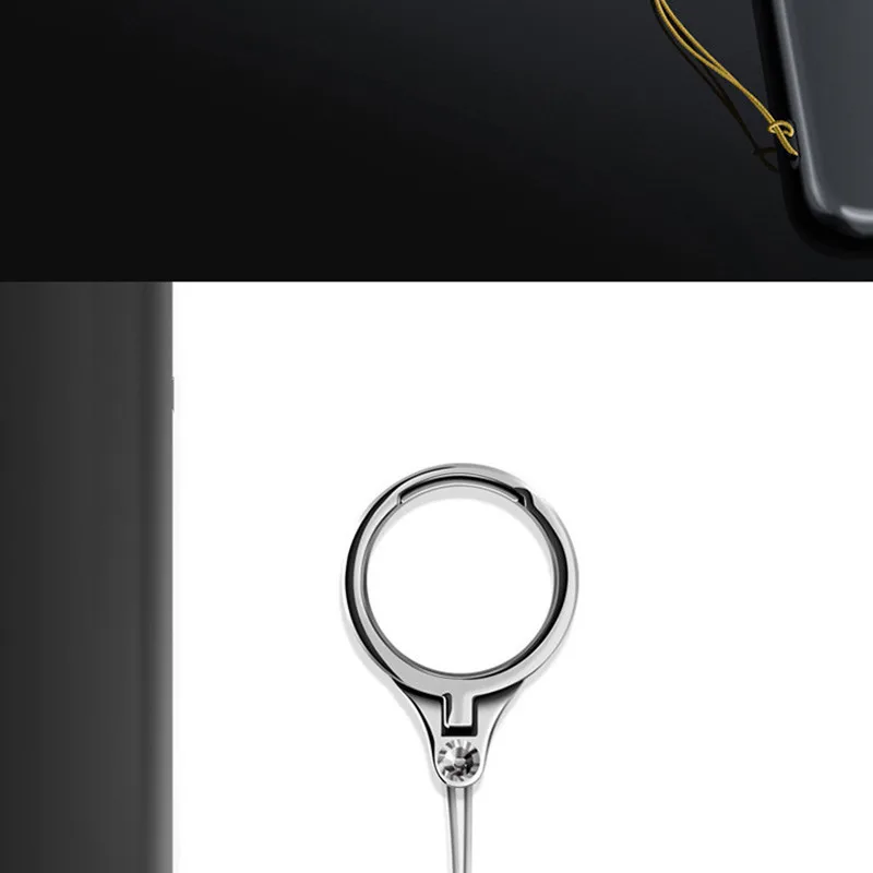 Metal Lanyard Mobile Phone Lanyard Two-in-one Ring BracketUniversal Mobile Phone Holder for Samsung Huawei Xiao Mi Iphone