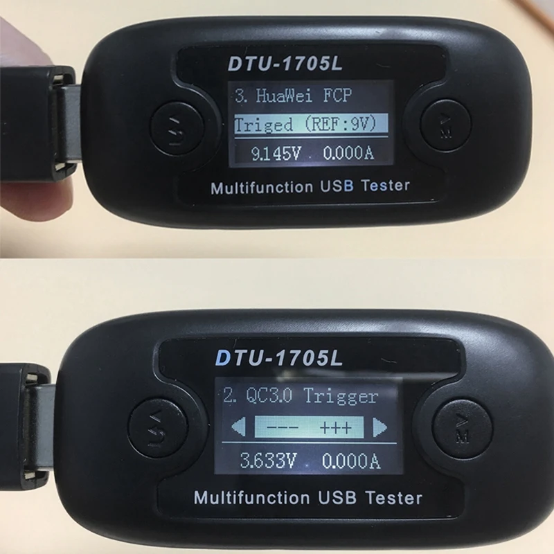 Professional Usb Tester Dtu1705L Quick Charge Type-C Lcd Large Display Usb Tester Voltage C