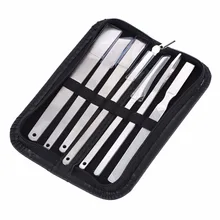 Профессиональная машинка для стрижки ногтей, 7 шт., набор для ухода за ногтями, триммер для удаления омертвевшей кожи, нож, лезвие для ног, инструмент для маникюра, педикюра+ чехол, набор