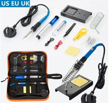 

60W 110V / 220V Soldering Iron Kit Electronics Welding Irons Tool Gun Set DIY