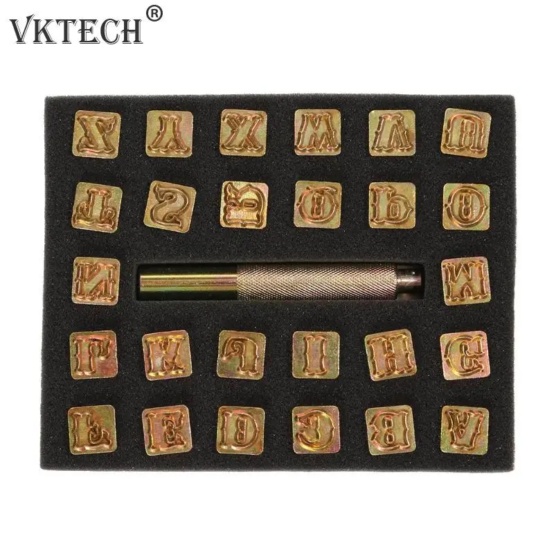 

Metal Leather Tools Professional Leather Printing Tools 26pcs Alphabet Letter Stamp Set 9pcs Number Stamper Set Leather Crafts