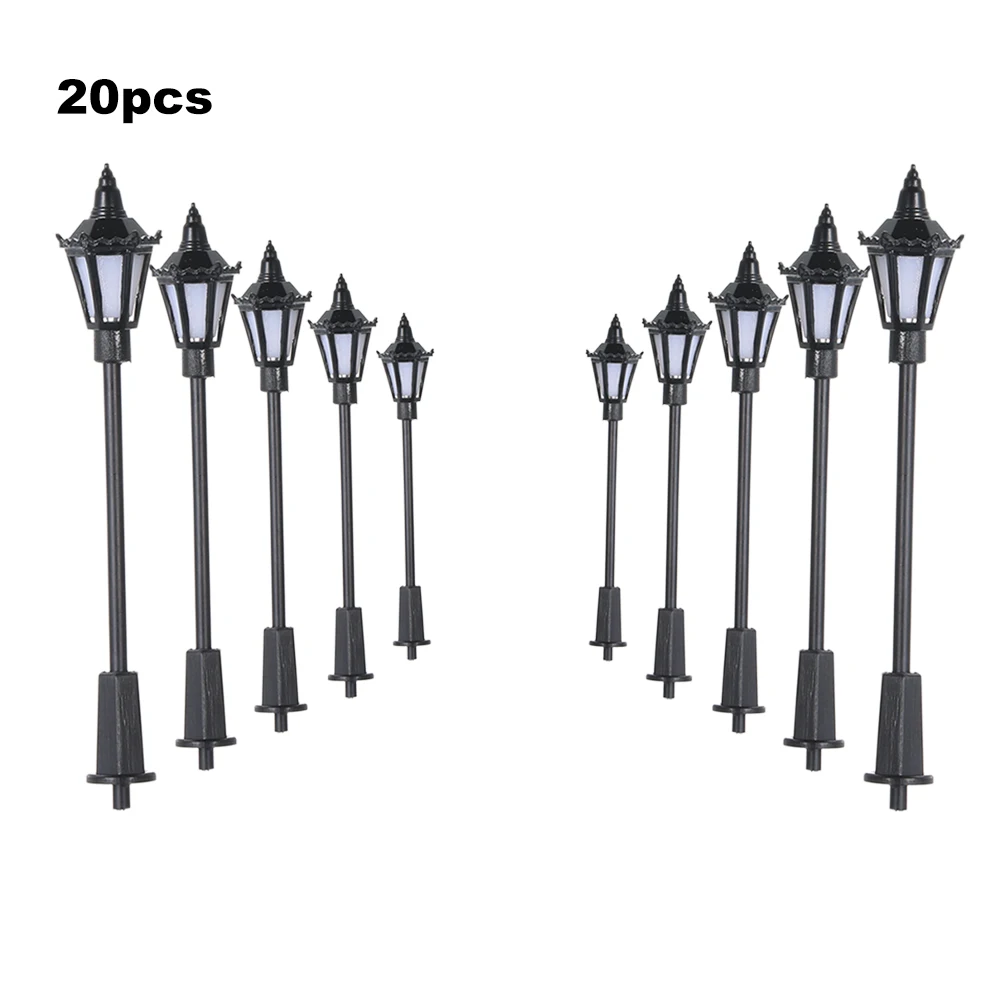 

20Pcs White/Warm White Model Street Lights Led Lamp Lighting Layout Lamppost Train Garden Playground Scenery 3 Scales