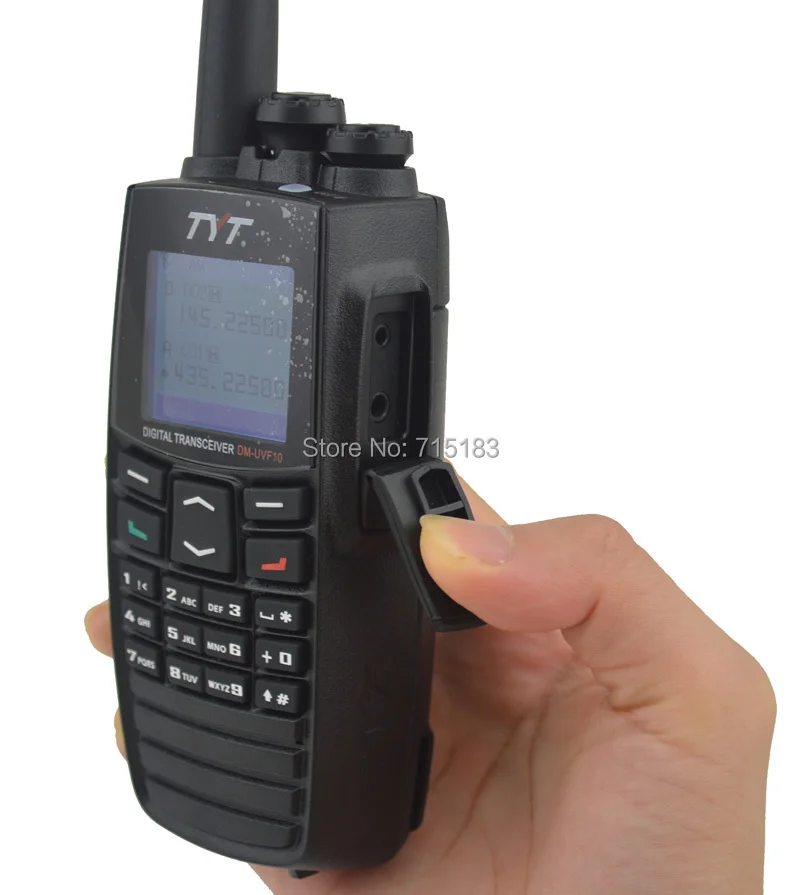 TYT dm-uvf10 цифровой Двухканальные рации DTMF DPMR Dual Band Радио ветчина трансивер 5 Вт 256ch скремблер Портативный двухстороннее Радио